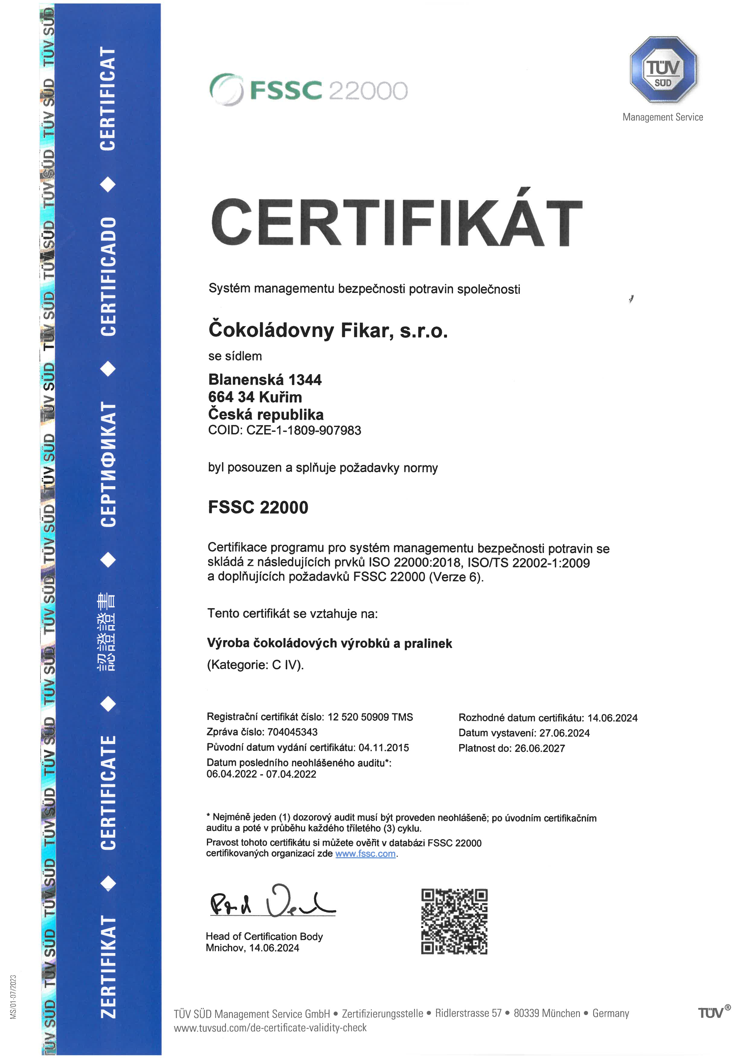 FSSC 22000 CZ
